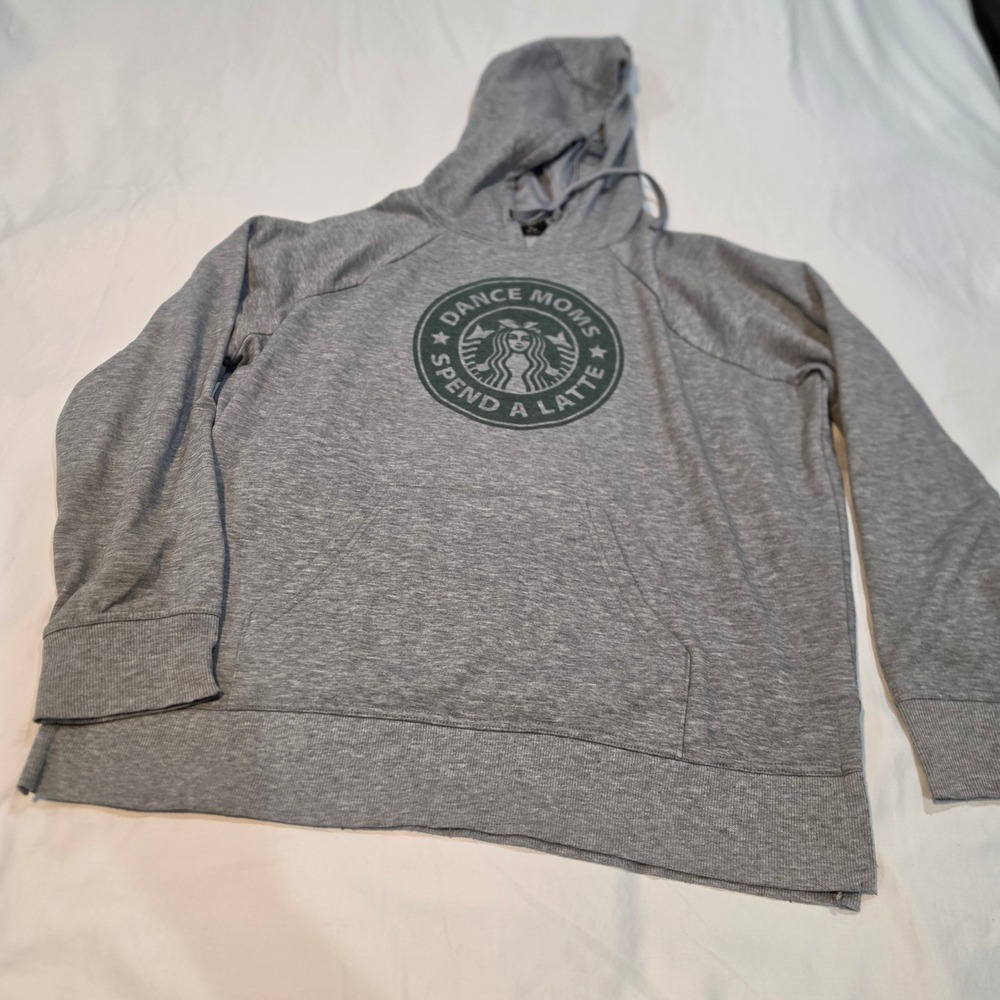 Dance Moms Spend A Latte Hoodie Women XL Gray Excellent Graphic